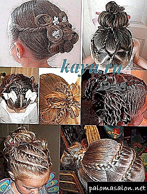 Ang mga hairstyles ng Bagong Taon ng mga Bata