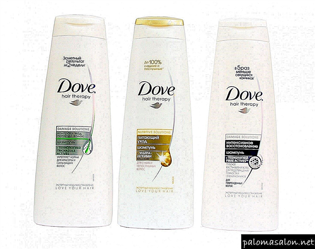 Dove Shampoos - 8 Aarte vun effektiven Hoermittel