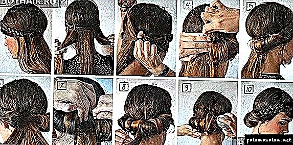 Gaya rambut Yunani kanthi teknik eksekusi lan foto langkah demi langkah