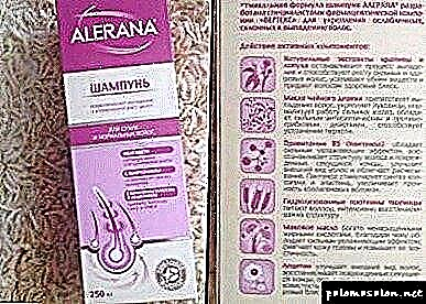 Shampoo Alerana para o crecemento do cabelo - tratamento e prevención do aumento da calvicie