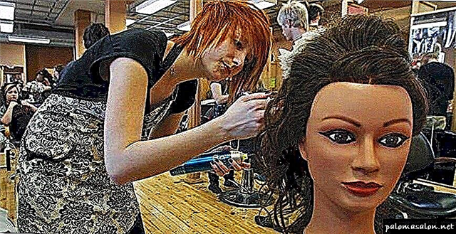 Saç düzümü yaratmaq üçün maneken: saçın ən az 3 kölgəsi ilə işləmə qabiliyyəti